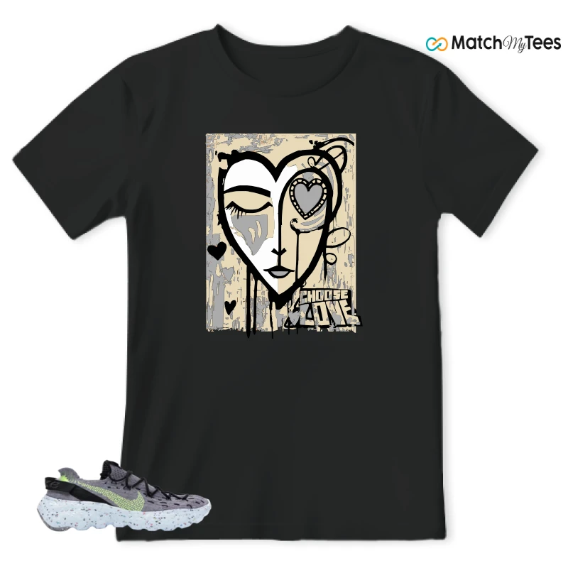 NIKE SPACE HIPPIE 04 GREY VOLT (WOMEN'S) SNEAKER Matching Tees t-shirt