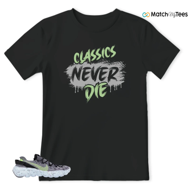 NIKE SPACE HIPPIE 04 GREY VOLT (WOMEN'S) SNEAKER Matching Tees t-shirt
