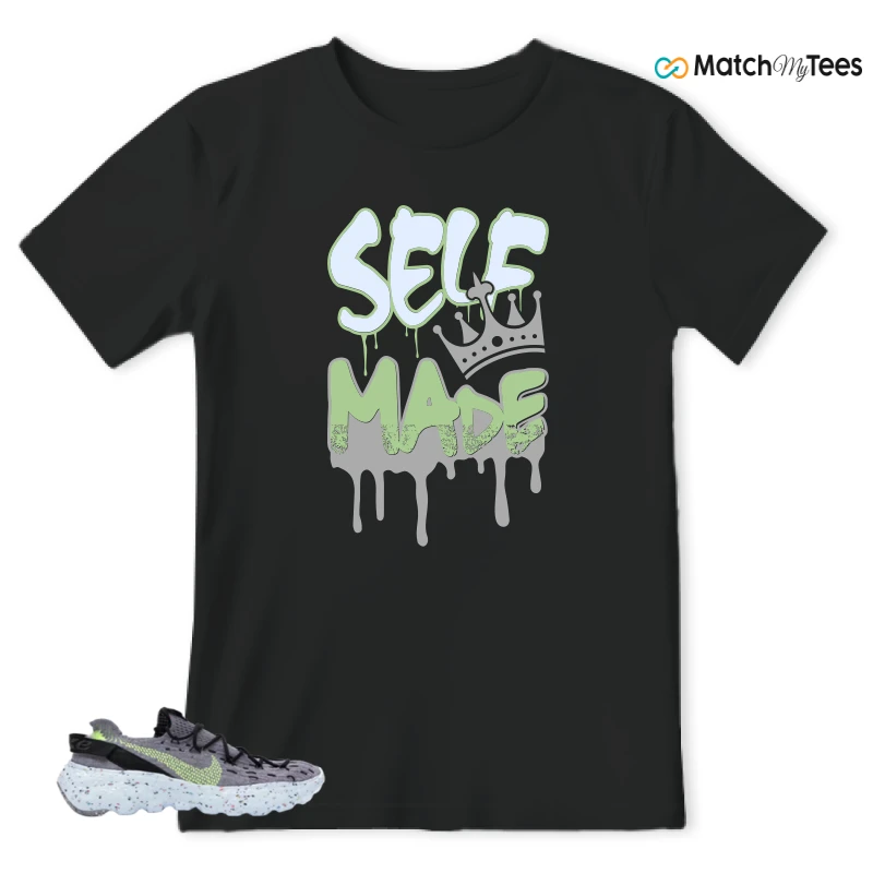 NIKE SPACE HIPPIE 04 GREY VOLT (WOMEN'S) SNEAKER Matching Tees t-shirt