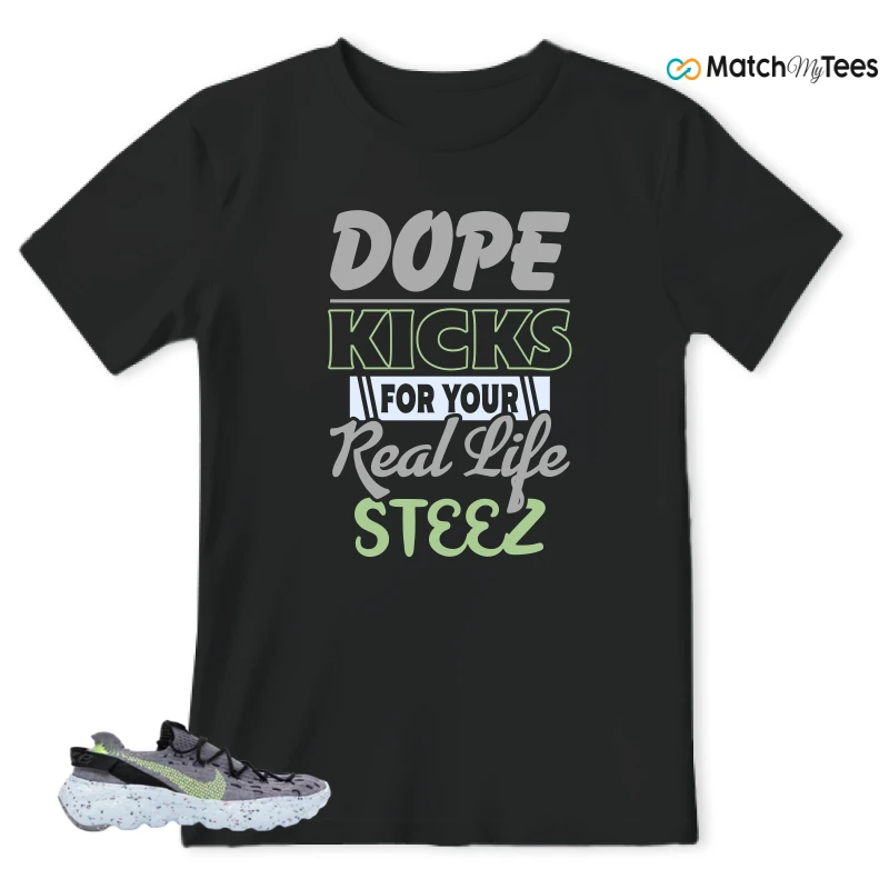 NIKE SPACE HIPPIE 04 GREY VOLT (WOMEN'S) SNEAKER Matching Tees t-shirt