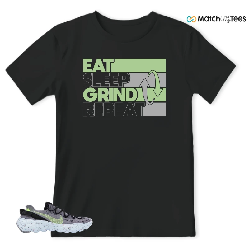 NIKE SPACE HIPPIE 04 GREY VOLT (WOMEN'S) SNEAKER Matching Tees t-shirt
