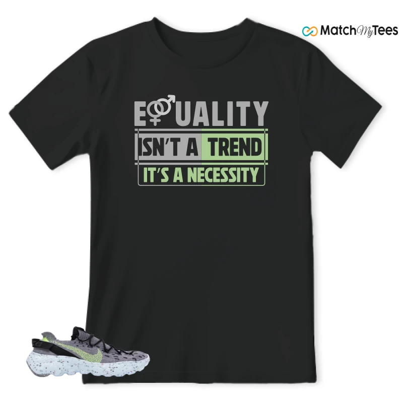 NIKE SPACE HIPPIE 04 GREY VOLT (WOMEN'S) SNEAKER Matching Tees t-shirt