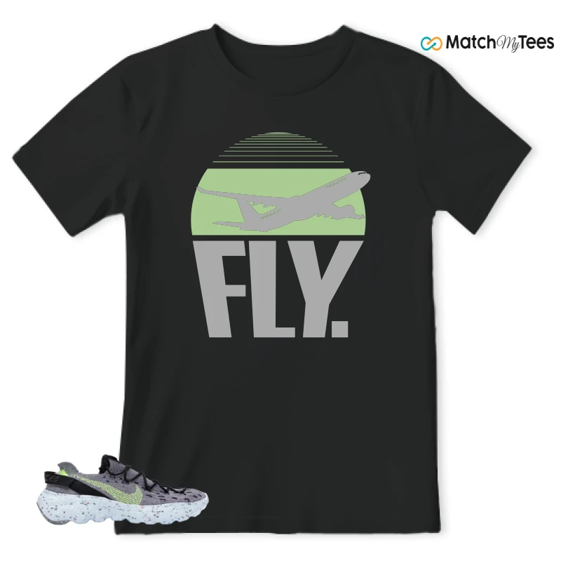 NIKE SPACE HIPPIE 04 GREY VOLT (WOMEN'S) SNEAKER Matching Tees t-shirt
