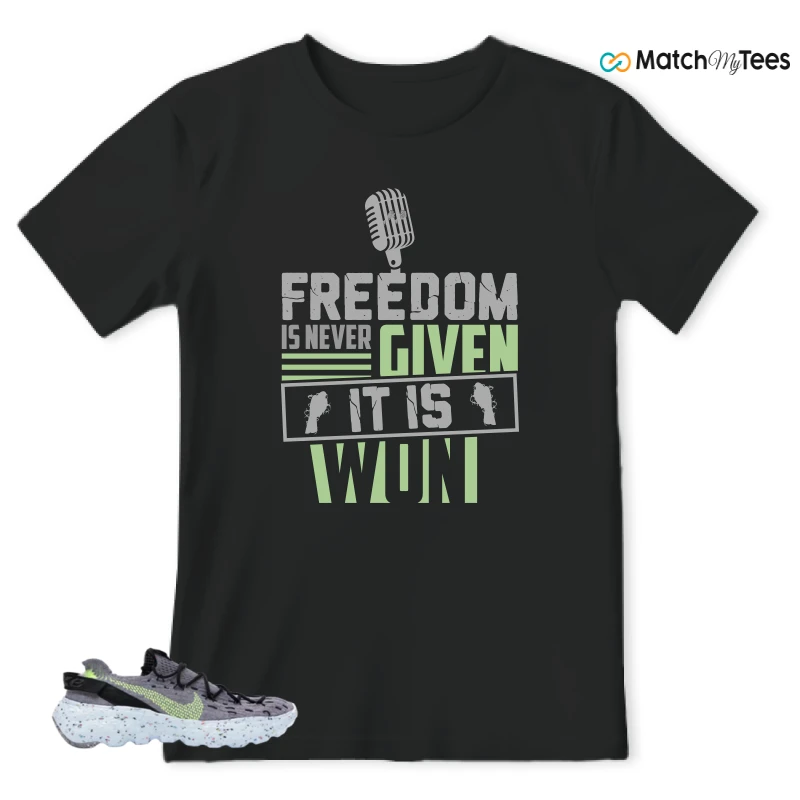 NIKE SPACE HIPPIE 04 GREY VOLT (WOMEN'S) SNEAKER Matching Tees t-shirt