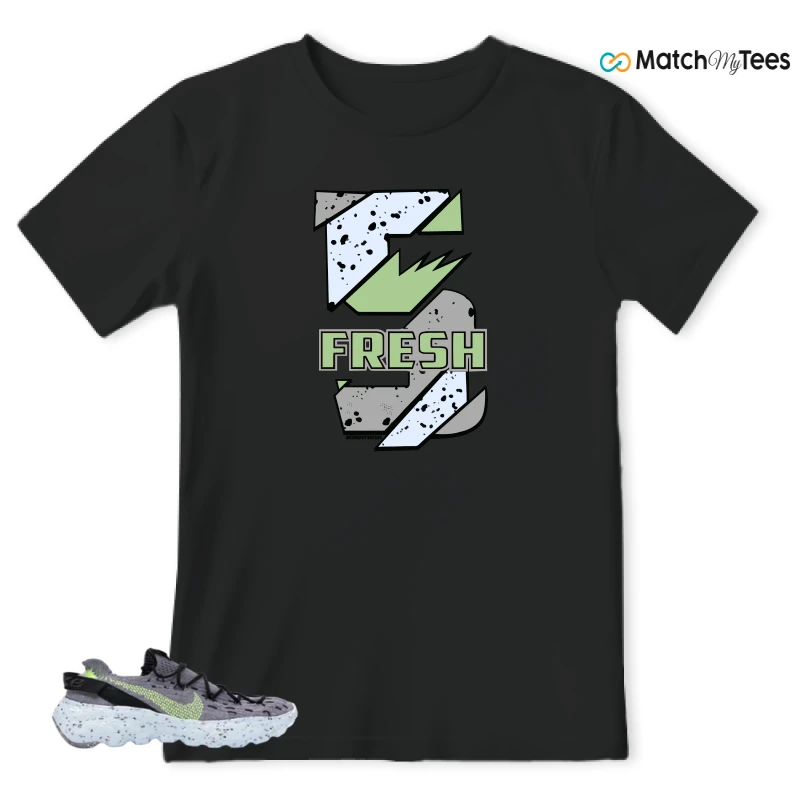 NIKE SPACE HIPPIE 04 GREY VOLT (WOMEN'S) SNEAKER Matching Tees t-shirt