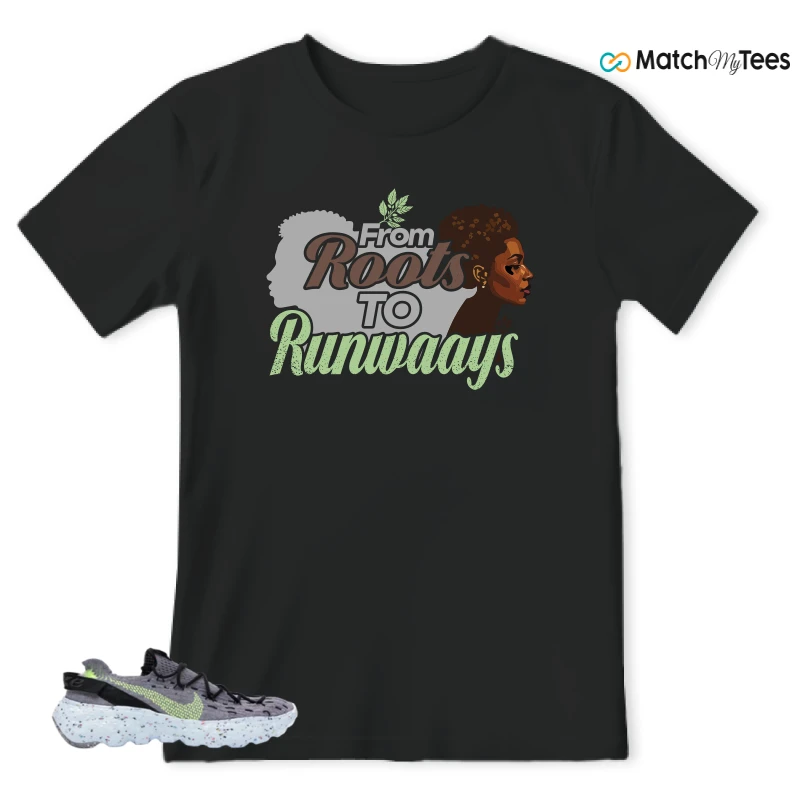 NIKE SPACE HIPPIE 04 GREY VOLT (WOMEN'S) SNEAKER Matching Tees t-shirt