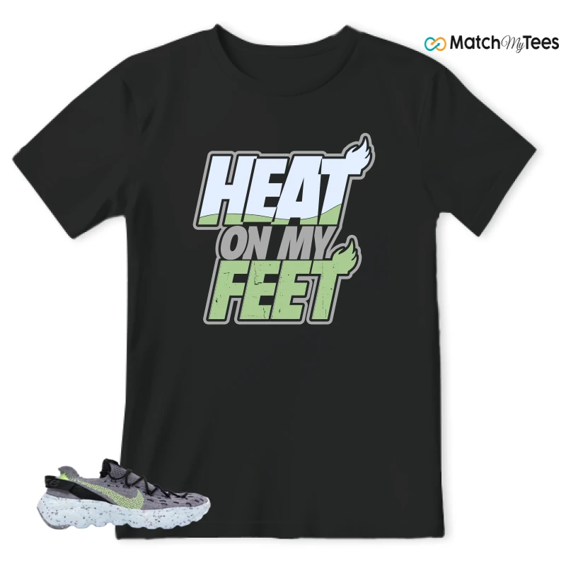 NIKE SPACE HIPPIE 04 GREY VOLT (WOMEN'S) SNEAKER Matching Tees t-shirt