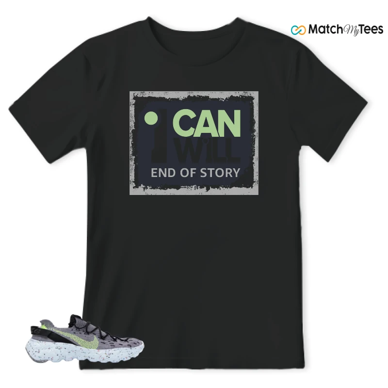 NIKE SPACE HIPPIE 04 GREY VOLT (WOMEN'S) SNEAKER Matching Tees t-shirt