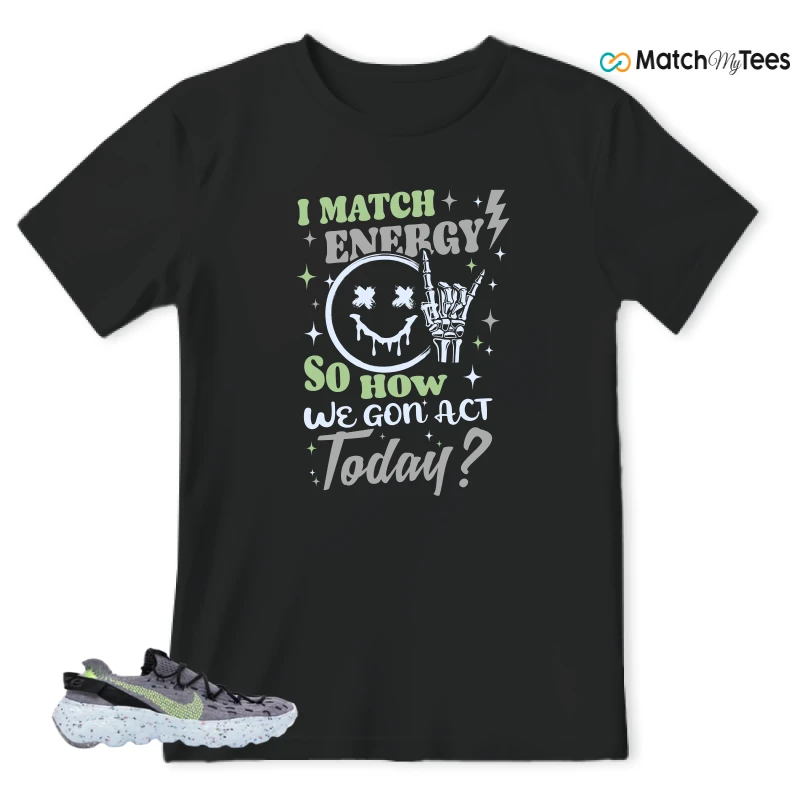 NIKE SPACE HIPPIE 04 GREY VOLT (WOMEN'S) SNEAKER Matching Tees t-shirt