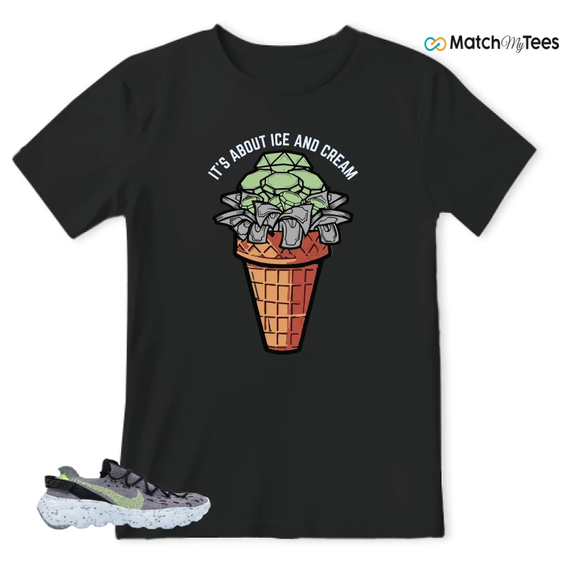 NIKE SPACE HIPPIE 04 GREY VOLT (WOMEN'S) SNEAKER Matching Tees t-shirt