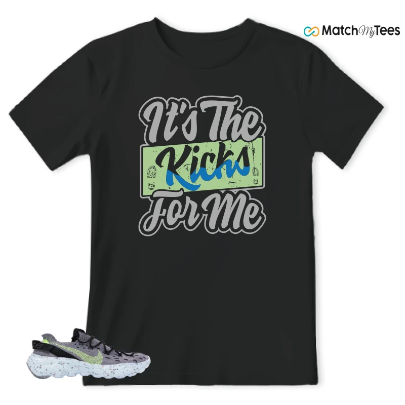 NIKE SPACE HIPPIE 04 GREY VOLT (WOMEN'S) SNEAKER Matching Tees t-shirt