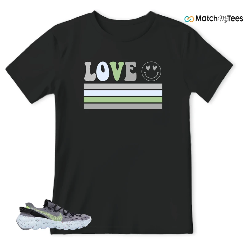 NIKE SPACE HIPPIE 04 GREY VOLT (WOMEN'S) SNEAKER Matching Tees t-shirt