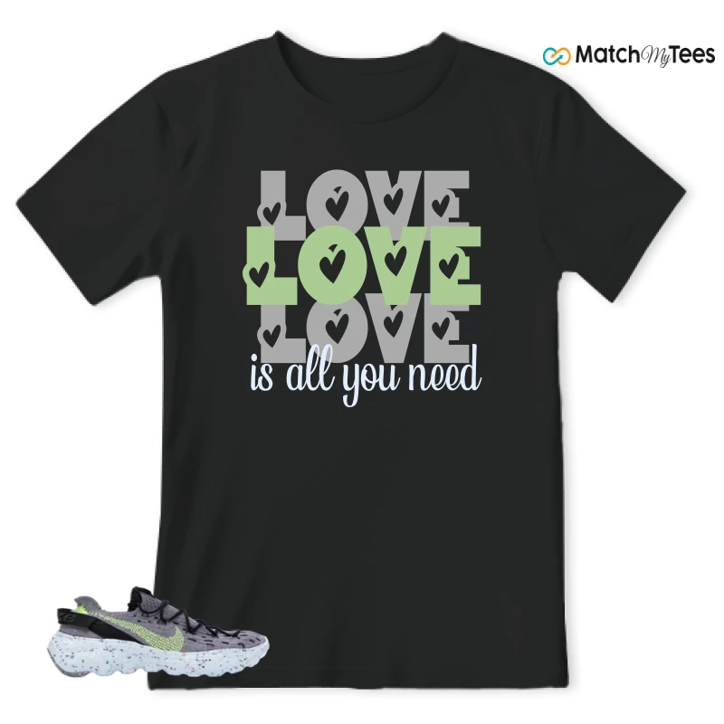 NIKE SPACE HIPPIE 04 GREY VOLT (WOMEN'S) SNEAKER Matching Tees t-shirt