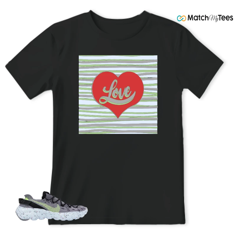 NIKE SPACE HIPPIE 04 GREY VOLT (WOMEN'S) SNEAKER Matching Tees t-shirt