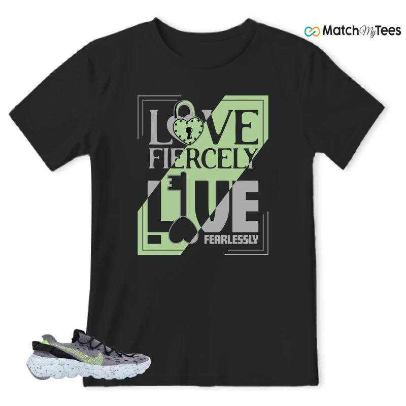 NIKE SPACE HIPPIE 04 GREY VOLT (WOMEN'S) SNEAKER Matching Tees t-shirt