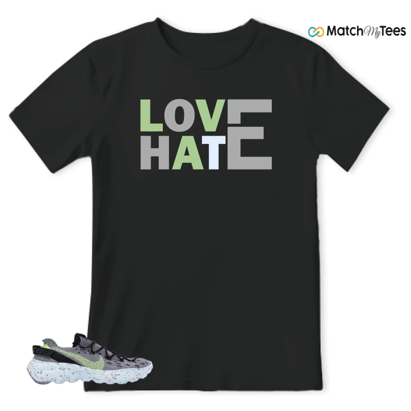 NIKE SPACE HIPPIE 04 GREY VOLT (WOMEN'S) SNEAKER Matching Tees t-shirt