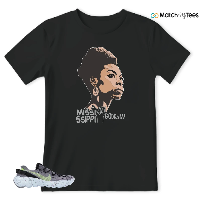 NIKE SPACE HIPPIE 04 GREY VOLT (WOMEN'S) SNEAKER Matching Tees t-shirt