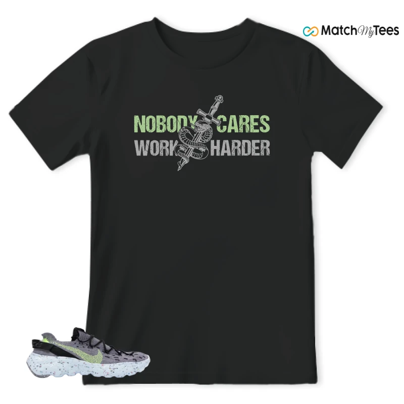 NIKE SPACE HIPPIE 04 GREY VOLT (WOMEN'S) SNEAKER Matching Tees t-shirt