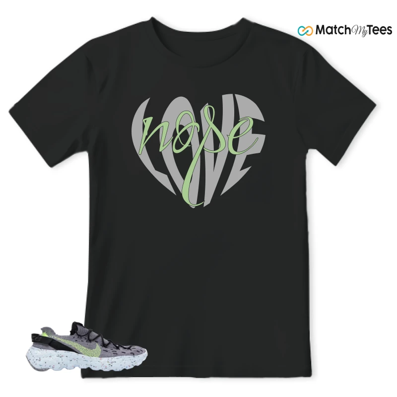 NIKE SPACE HIPPIE 04 GREY VOLT (WOMEN'S) SNEAKER Matching Tees t-shirt