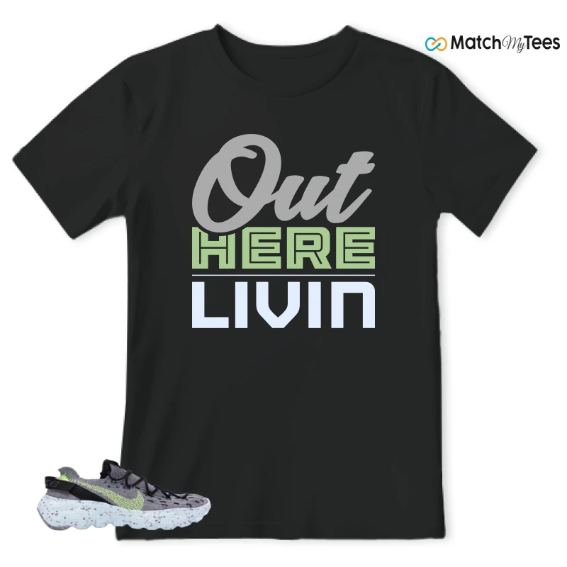 NIKE SPACE HIPPIE 04 GREY VOLT (WOMEN'S) SNEAKER Matching Tees t-shirt