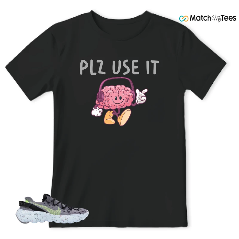 NIKE SPACE HIPPIE 04 GREY VOLT (WOMEN'S) SNEAKER Matching Tees t-shirt