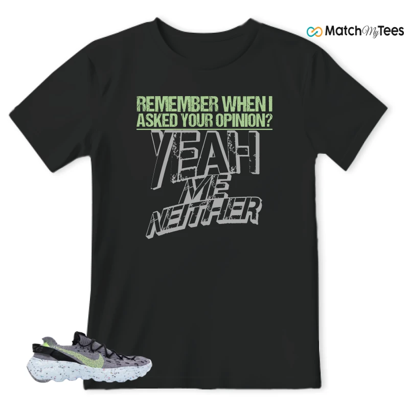 NIKE SPACE HIPPIE 04 GREY VOLT (WOMEN'S) SNEAKER Matching Tees t-shirt