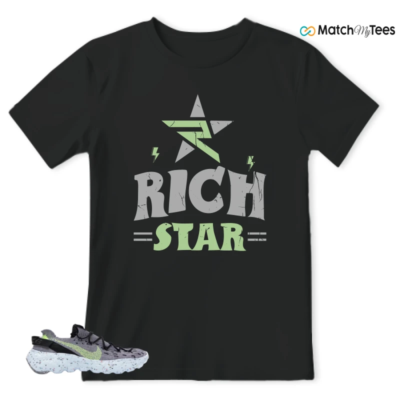 NIKE SPACE HIPPIE 04 GREY VOLT (WOMEN'S) SNEAKER Matching Tees t-shirt