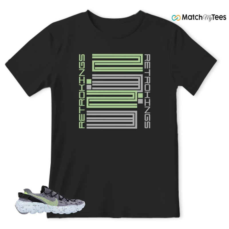 NIKE SPACE HIPPIE 04 GREY VOLT (WOMEN'S) SNEAKER Matching Tees t-shirt