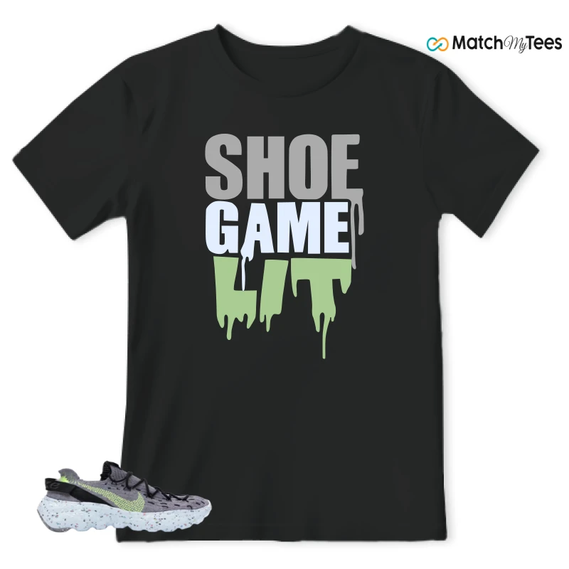 NIKE SPACE HIPPIE 04 GREY VOLT (WOMEN'S) SNEAKER Matching Tees t-shirt