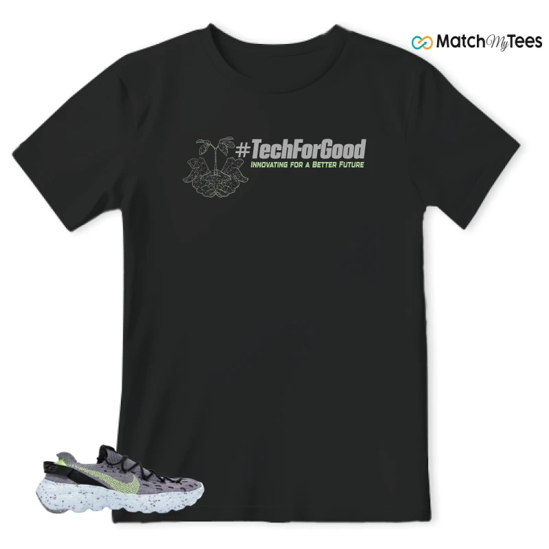NIKE SPACE HIPPIE 04 GREY VOLT (WOMEN'S) SNEAKER Matching Tees t-shirt