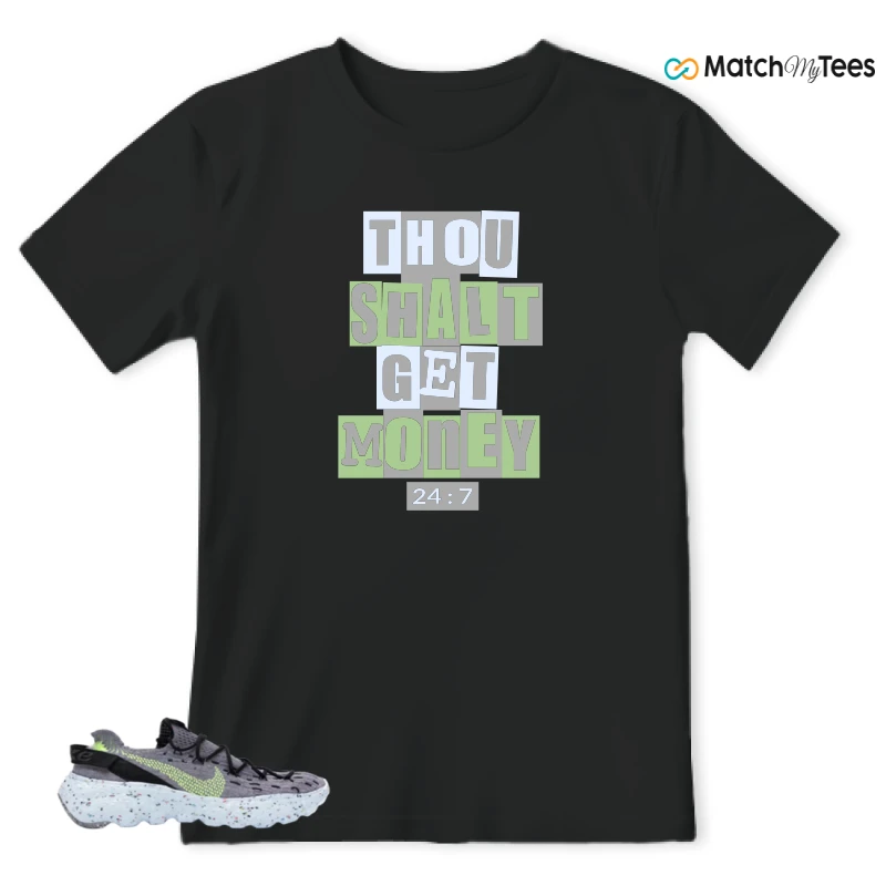 NIKE SPACE HIPPIE 04 GREY VOLT (WOMEN'S) SNEAKER Matching Tees t-shirt