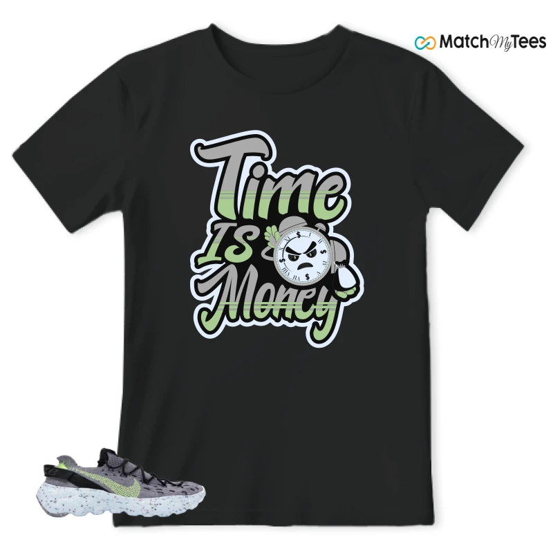 NIKE SPACE HIPPIE 04 GREY VOLT (WOMEN'S) SNEAKER Matching Tees t-shirt