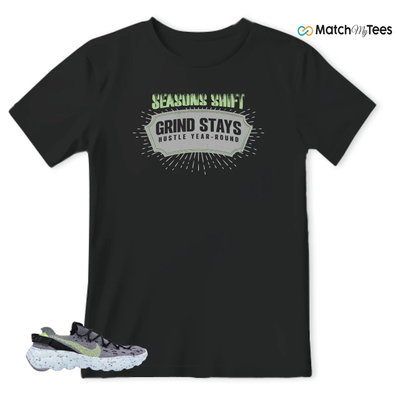 NIKE SPACE HIPPIE 04 GREY VOLT (WOMEN'S) SNEAKER Matching Tees t-shirt