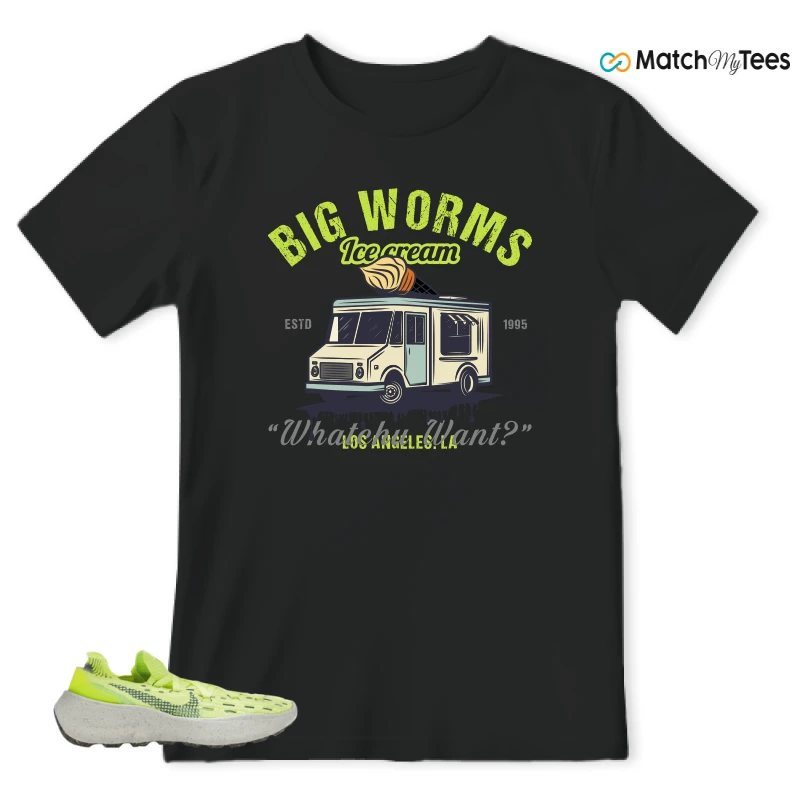 NIKE SPACE HIPPIE 04 LIGHT LEMMON TWIST SNEAKER Matching Tees t-shirt