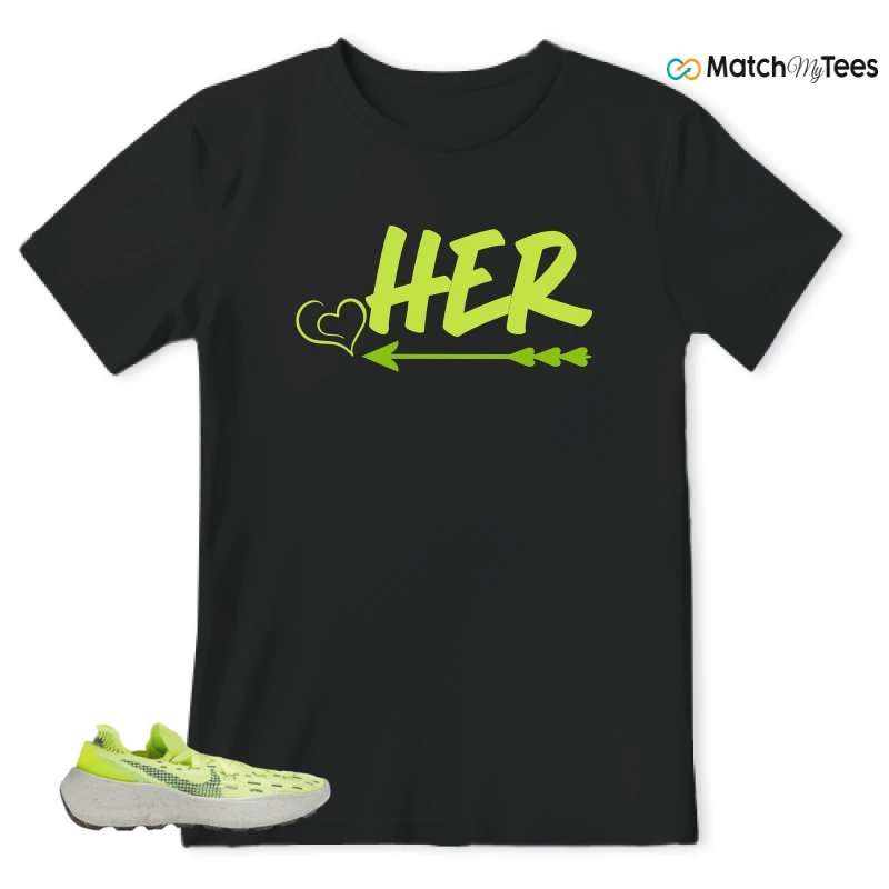 NIKE SPACE HIPPIE 04 LIGHT LEMMON TWIST SNEAKER Matching Tees t-shirt