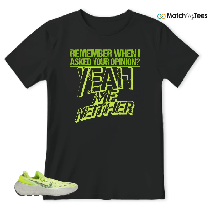 NIKE SPACE HIPPIE 04 LIGHT LEMMON TWIST SNEAKER Matching Tees t-shirt