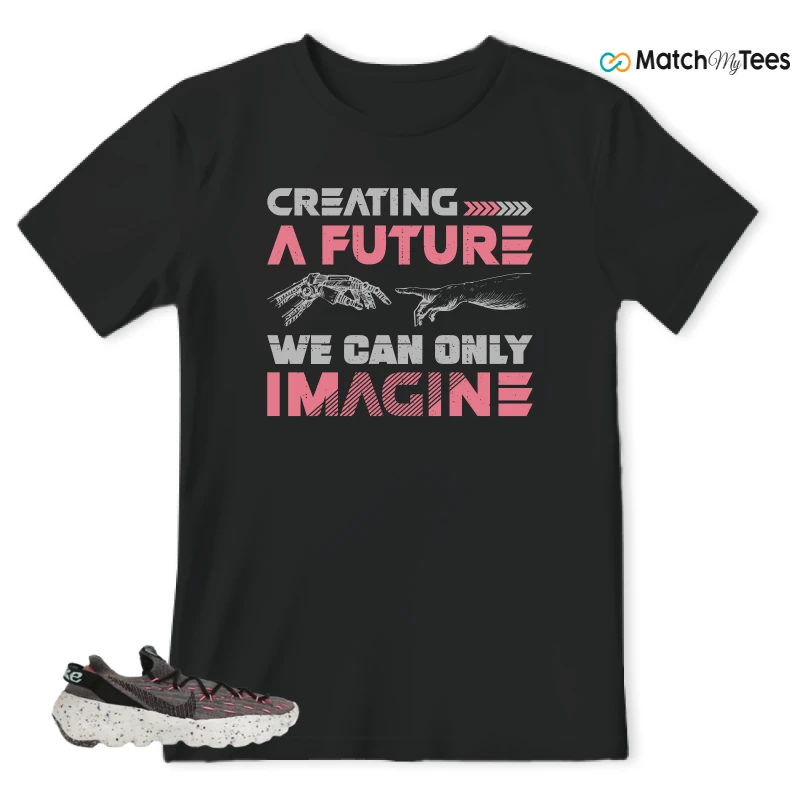 NIKE SPACE HIPPIE 04 PINK BLAST (WOMEN'S) SNEAKER Matching Tees t-shirt