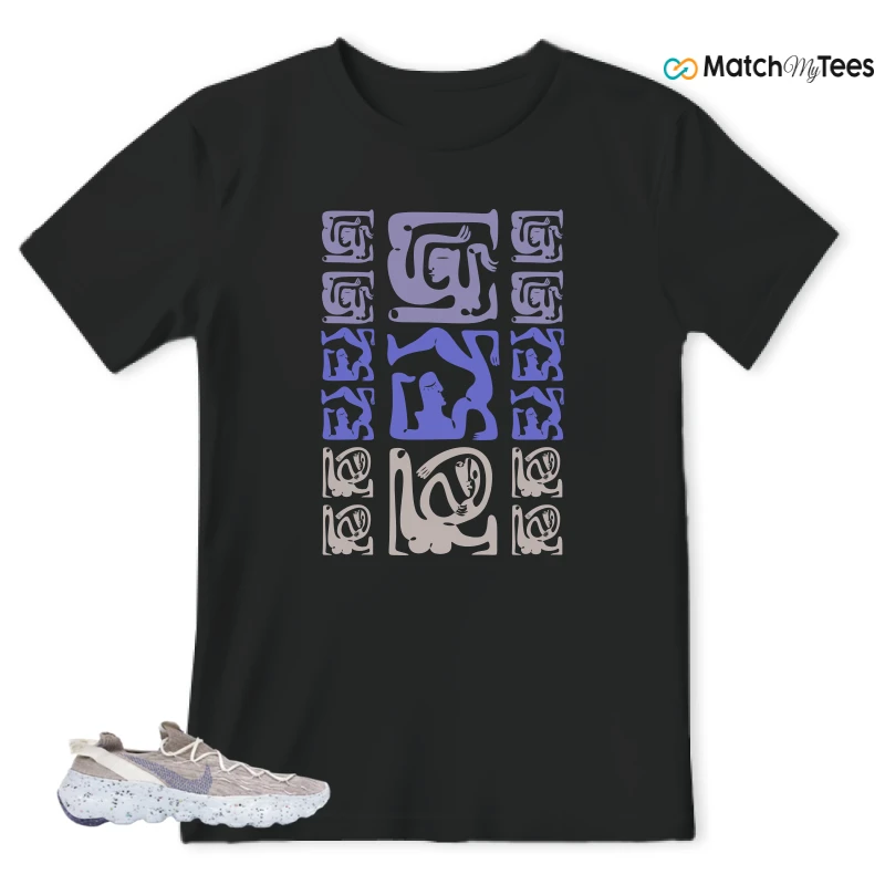 NIKE SPACE HIPPIE 04 SAIL ASTRONOMY BLUE SNEAKER Matching Tees t-shirt