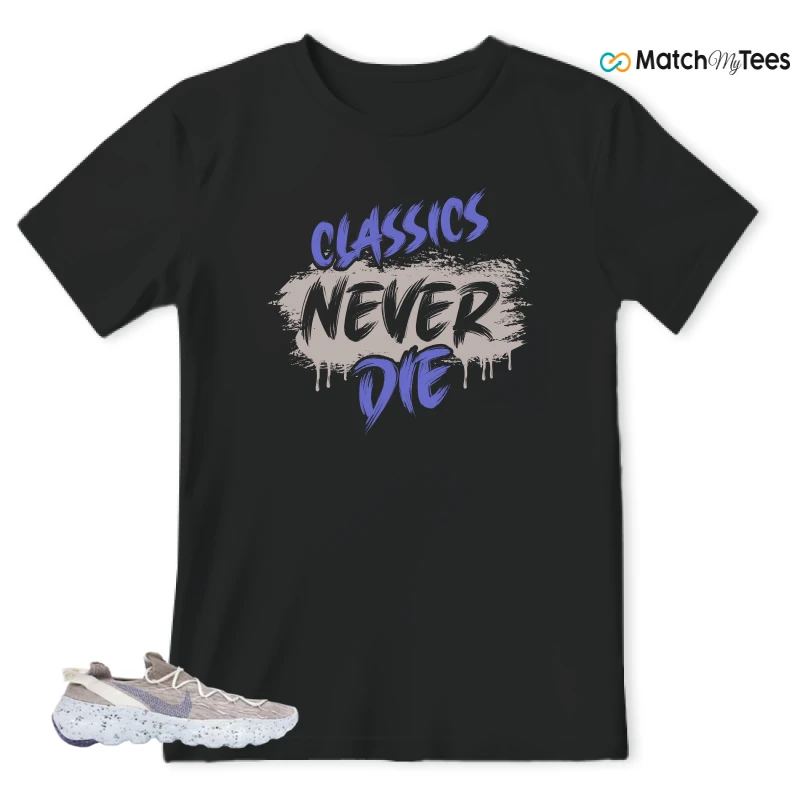 NIKE SPACE HIPPIE 04 SAIL ASTRONOMY BLUE SNEAKER Matching Tees t-shirt