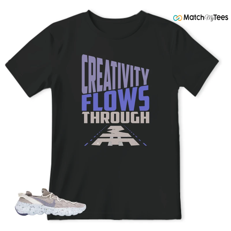 NIKE SPACE HIPPIE 04 SAIL ASTRONOMY BLUE SNEAKER Matching Tees t-shirt