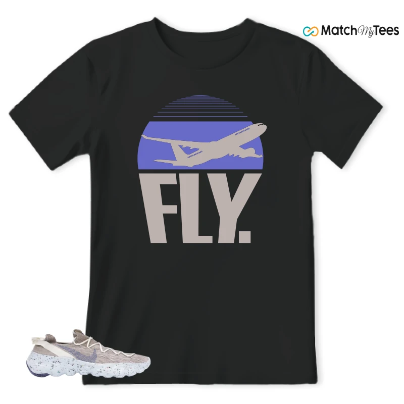 NIKE SPACE HIPPIE 04 SAIL ASTRONOMY BLUE SNEAKER Matching Tees t-shirt