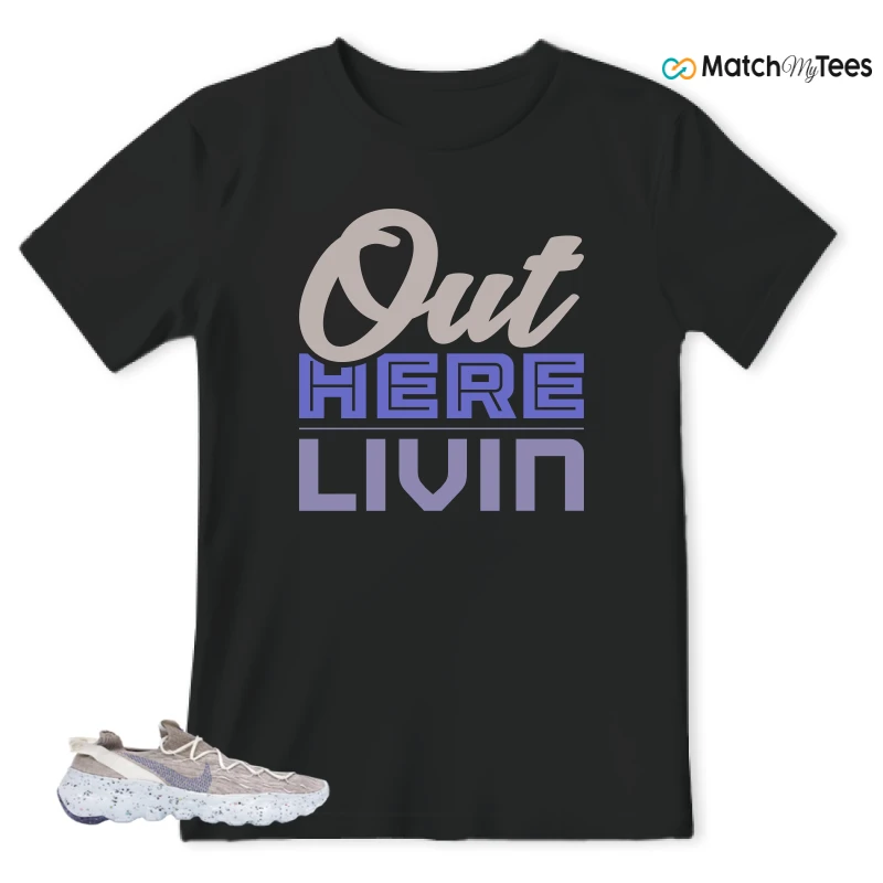 NIKE SPACE HIPPIE 04 SAIL ASTRONOMY BLUE SNEAKER Matching Tees t-shirt