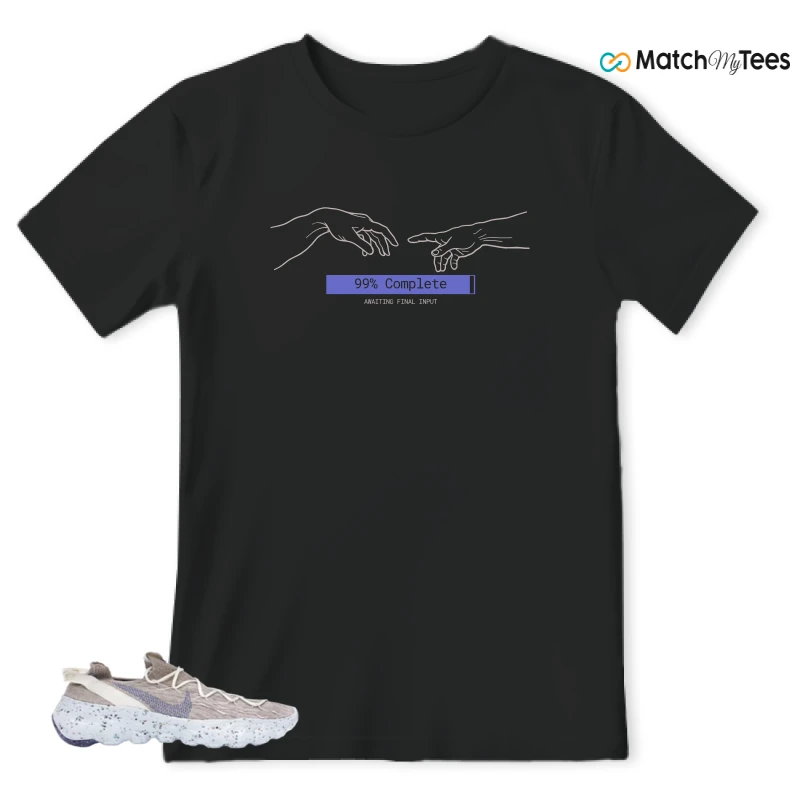 NIKE SPACE HIPPIE 04 SAIL ASTRONOMY BLUE SNEAKER Matching Tees t-shirt