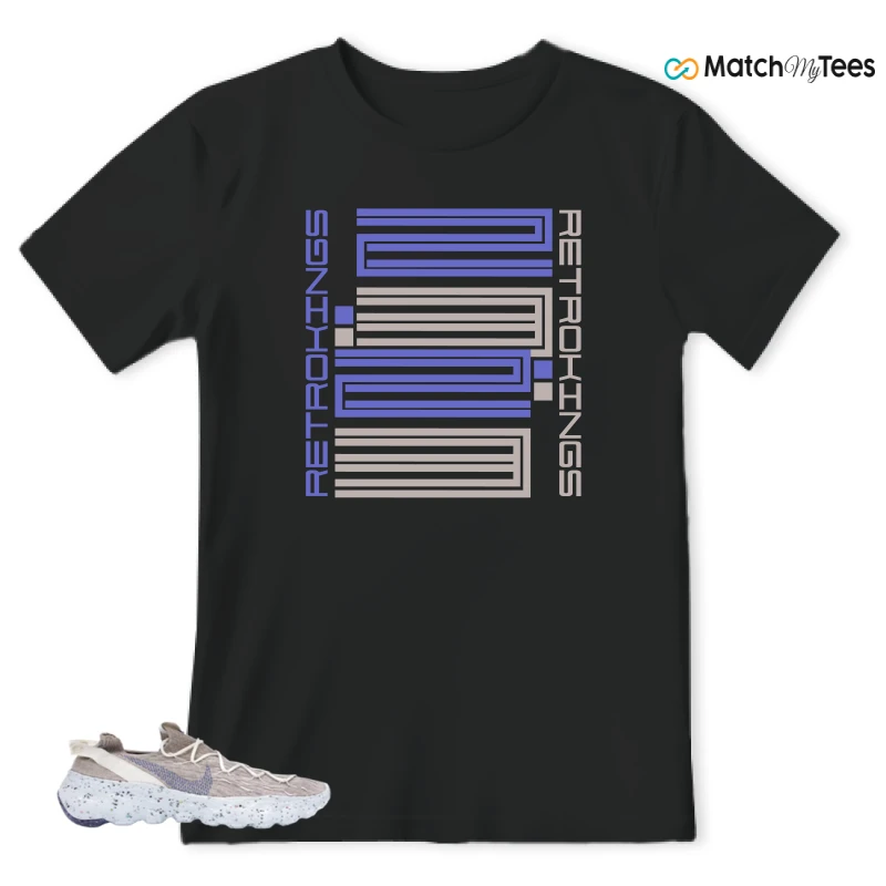 NIKE SPACE HIPPIE 04 SAIL ASTRONOMY BLUE SNEAKER Matching Tees t-shirt