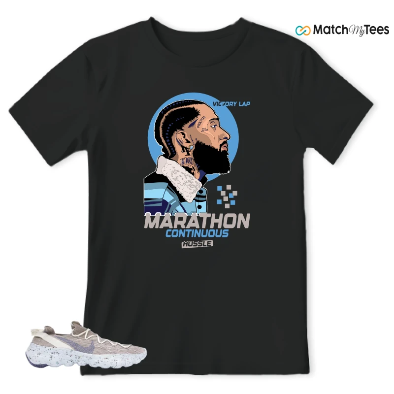 NIKE SPACE HIPPIE 04 SAIL ASTRONOMY BLUE SNEAKER Matching Tees t-shirt