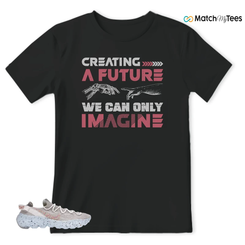 NIKE SPACE HIPPIE 04 WHITE MULTI (WOMEN'S) SNEAKER Matching Tees t-shirt