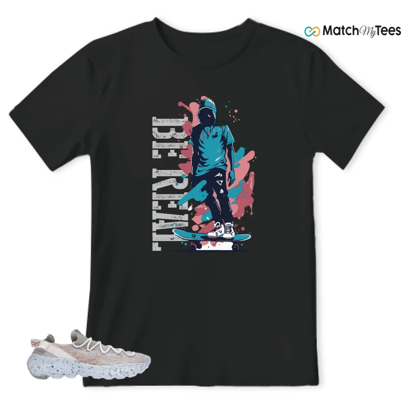 NIKE SPACE HIPPIE 04 WHITE MULTI (WOMEN'S) SNEAKER Matching Tees t-shirt