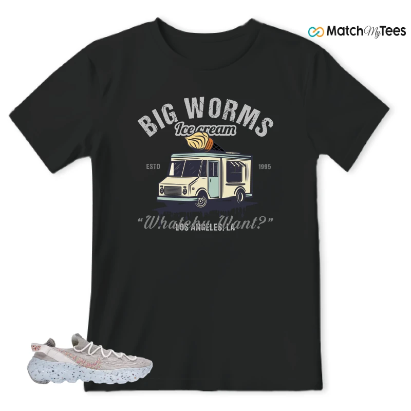 NIKE SPACE HIPPIE 04 WHITE MULTI (WOMEN'S) SNEAKER Matching Tees t-shirt