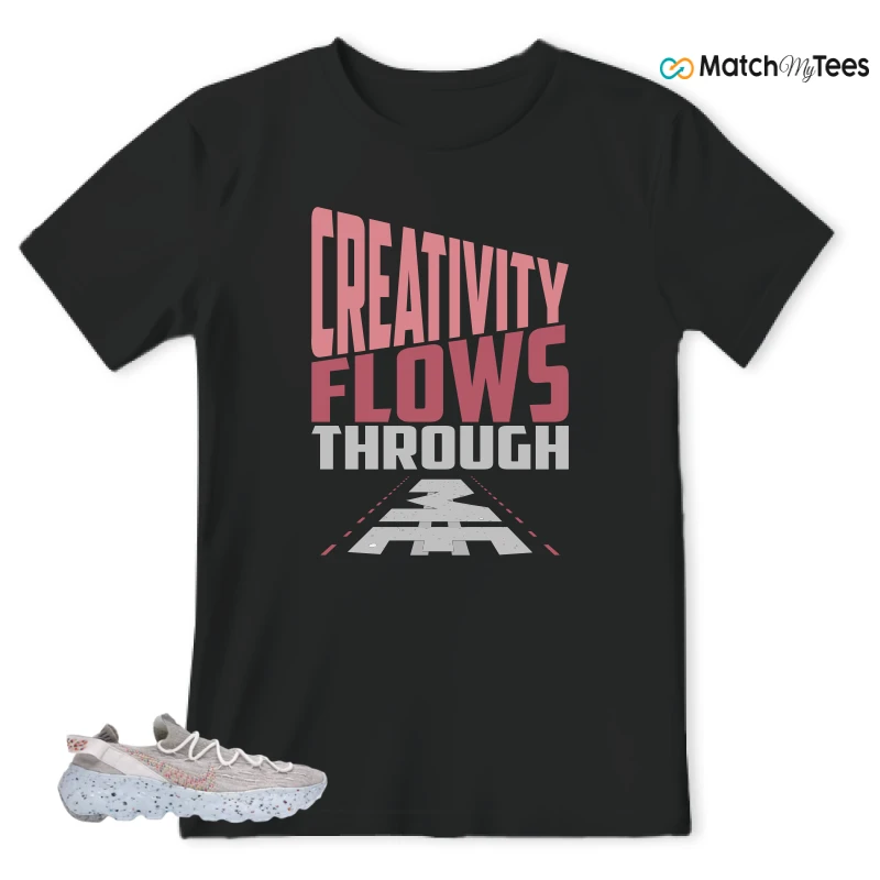NIKE SPACE HIPPIE 04 WHITE MULTI (WOMEN'S) SNEAKER Matching Tees t-shirt