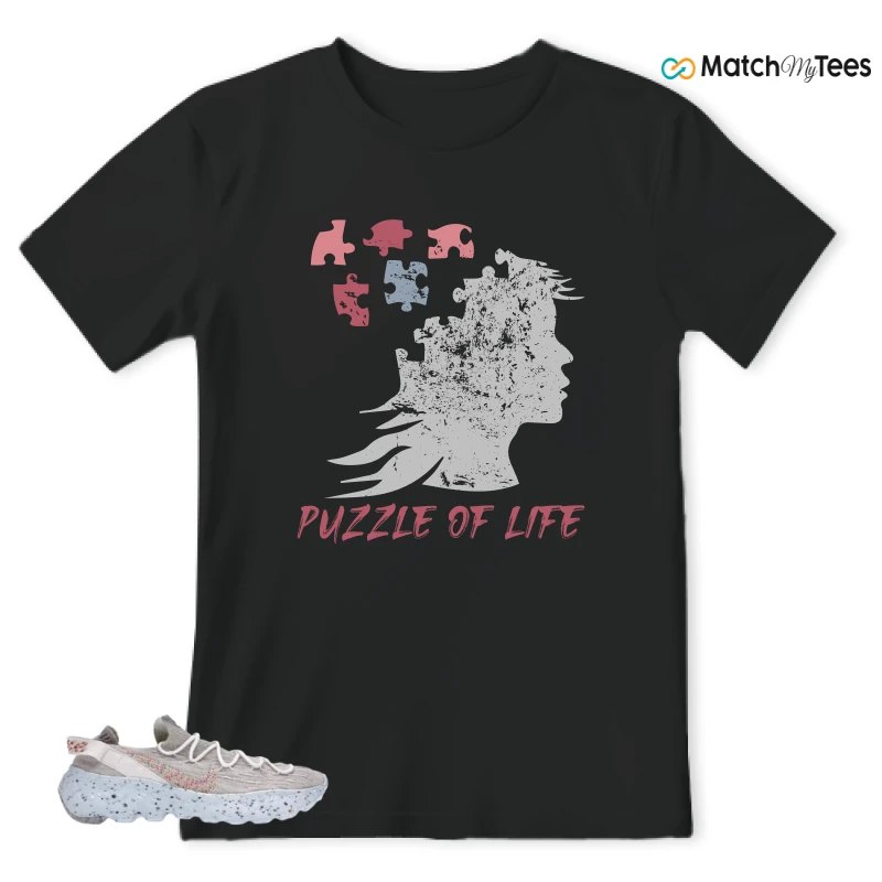 NIKE SPACE HIPPIE 04 WHITE MULTI (WOMEN'S) SNEAKER Matching Tees t-shirt